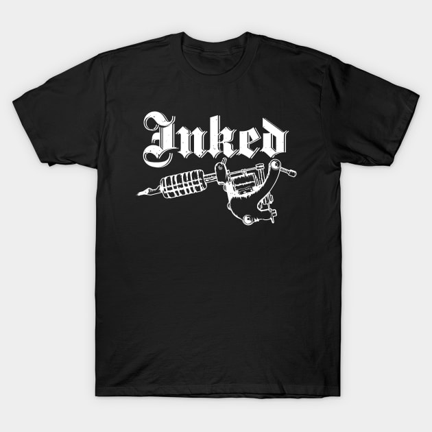 inked font with tattoo needle T-Shirt by dieEinsteiger